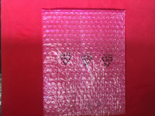 Printed air bubble film bag