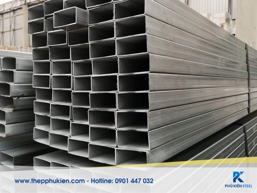 Galvanized rectangular hollow sections