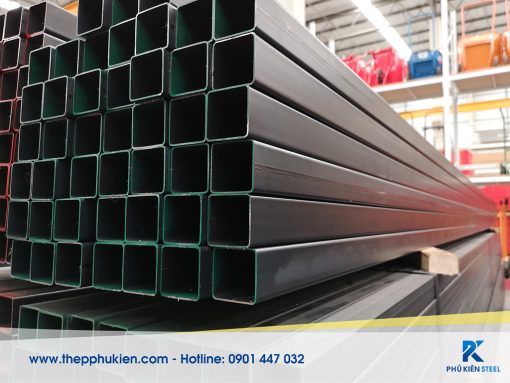 Black square hollow sections