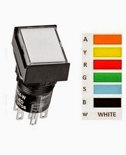 Square push button switch
