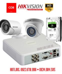 Full set of 2 Hikvision HD cameras