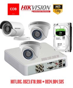 Full set of 3 Hikvision HD cameras