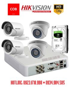 Full set of 4 Hikvision HD cameras