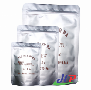 In túi Zipper bạc