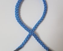 Braided glossy silk strap