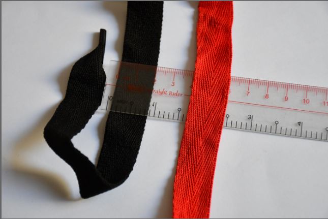 Herringbone flat cotton strap