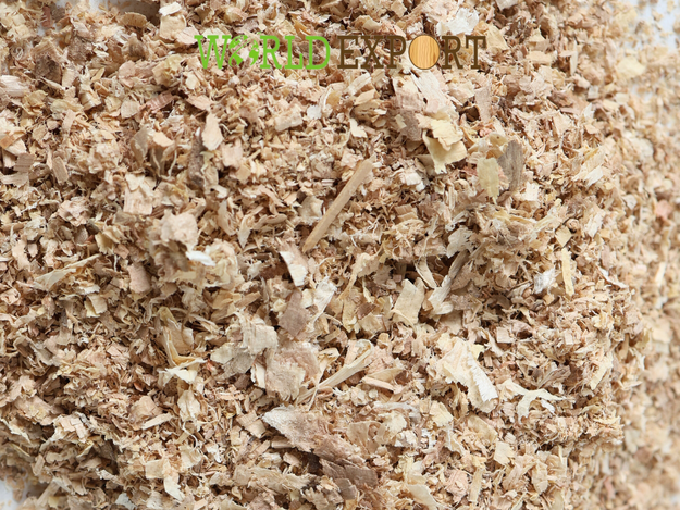Mixed wood shavings