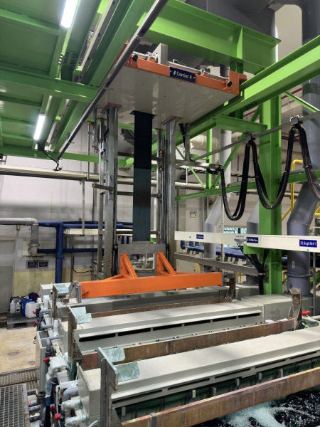 Automatic cleaning line (pre and post electroplating)