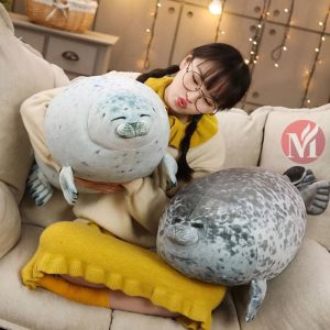 Stuffed gray sea lion