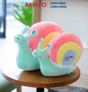 Rainbow stuffed snail