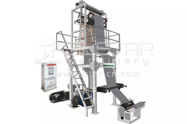 Blown film machine