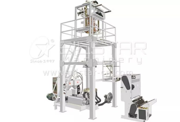 Blown film machine