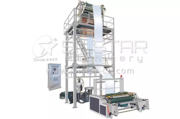 Blown film machine