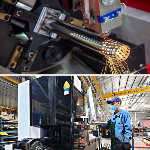 Tube laser cutting