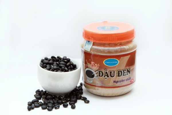 Pure black bean powder