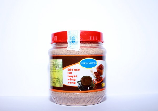 Roasted red brown rice powder