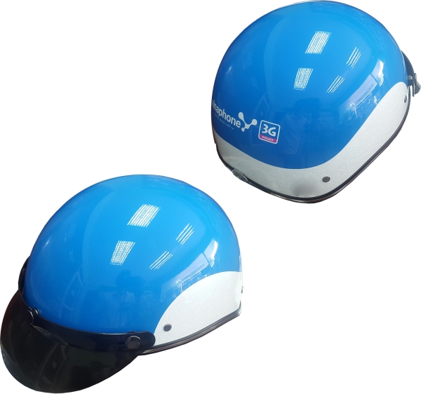 Advertising logo printed helmets