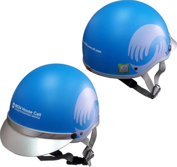 Advertising logo printed helmets