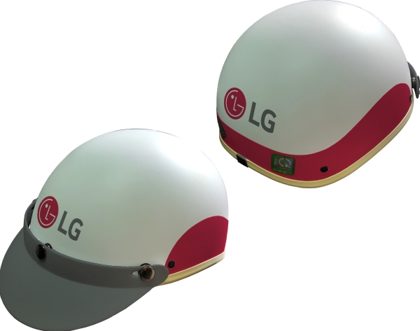 Advertising logo printed helmets
