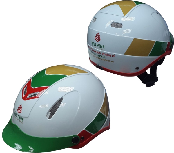 Advertising logo printed helmets
