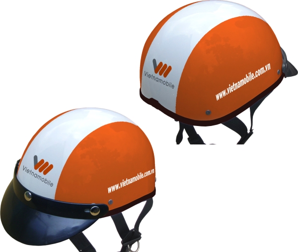 Advertising logo printed helmets