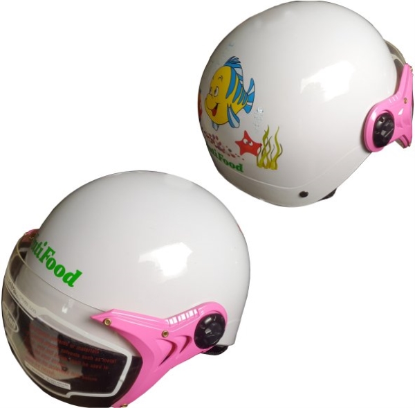 Advertising logo printed helmets of kid