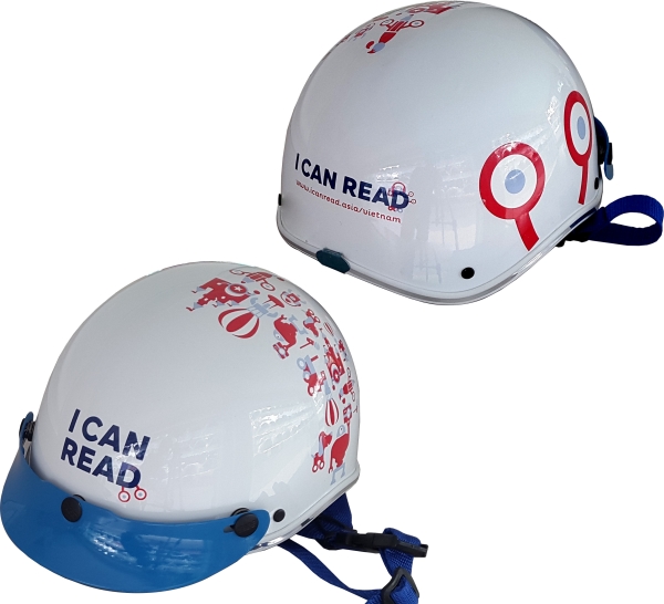 Advertising logo printed helmets of kid