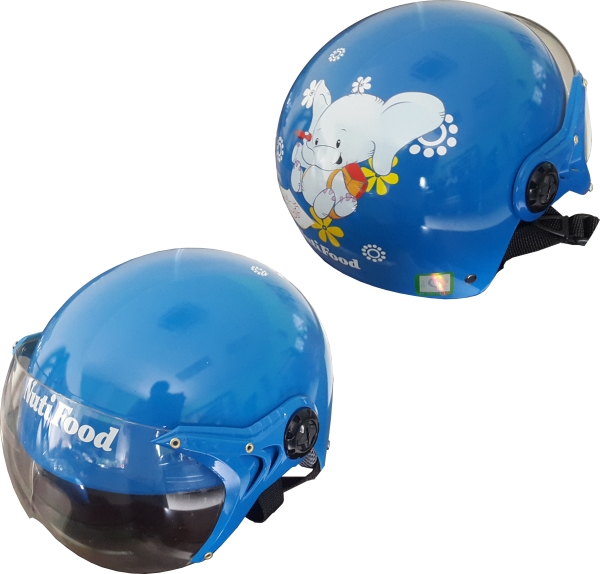 Advertising logo printed helmets of kid