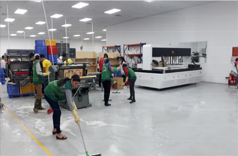 Factory cleaning service in Yen Phong Factory - RPAC
