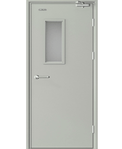 Fireproof steel door