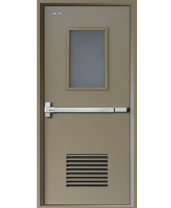 Fireproof steel door