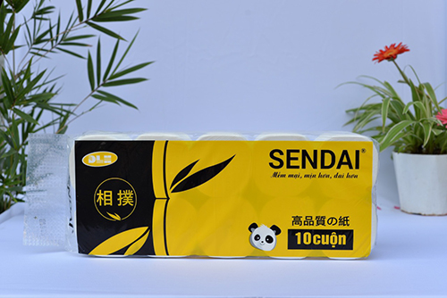 Sendai yellow toilet paper, 10 rolls