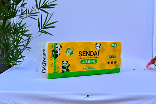 Sendai yellow toilet paper, 10 rolls