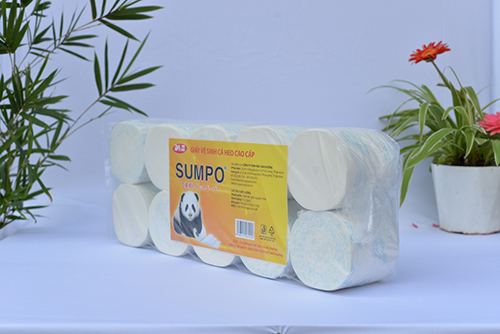Sumpo orange toilet paper, 10 rolls
