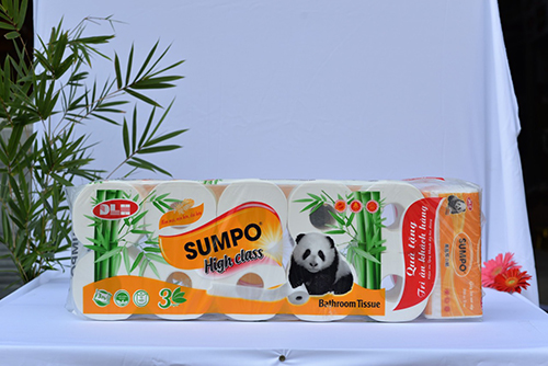 Sumpo orange toilet paper, 10 rolls