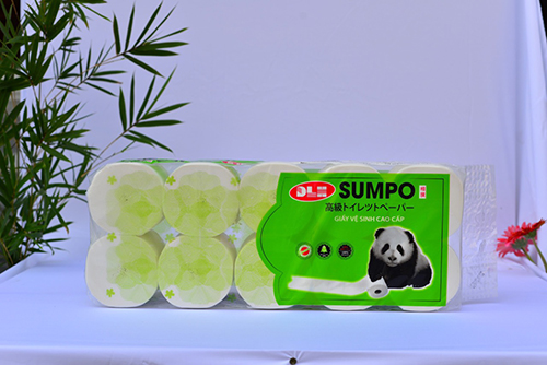 Sumpo green toilet paper, 10 rolls