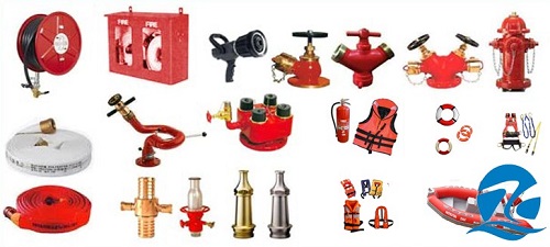 Shipboard fire-fighting equipments