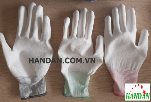 Polyester PU coated gloves