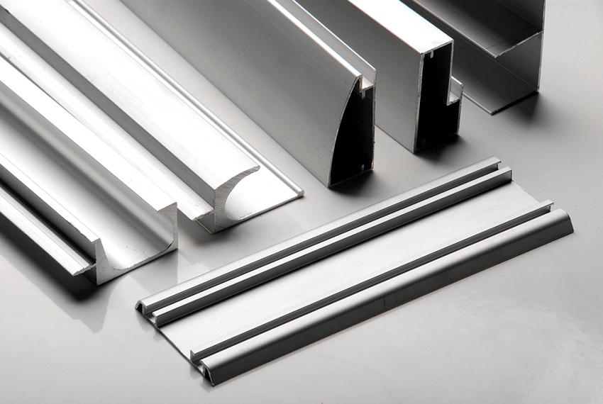 Shaped aluminium