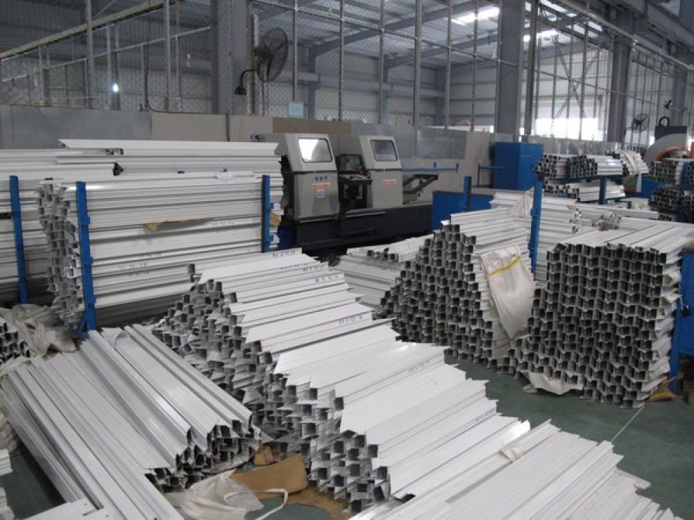 Shaped aluminium