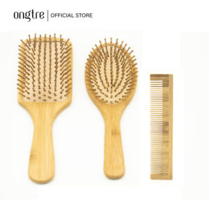 Detangling, massage bamboo comb