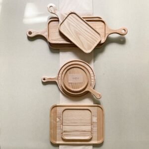 Solid ash wood tray