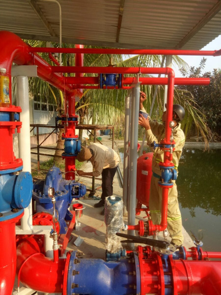 Fire protection system installation and construction