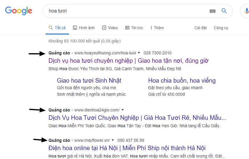 Google advertising