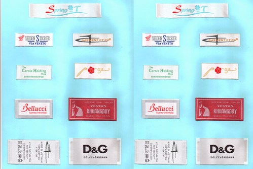 Satin woven label