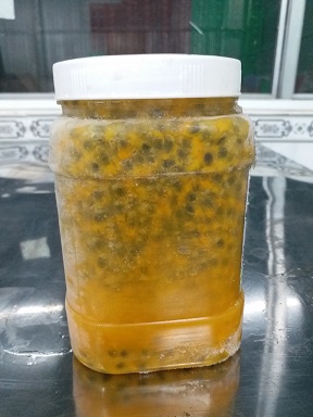 Plastic Bottle of Passion fruit juice