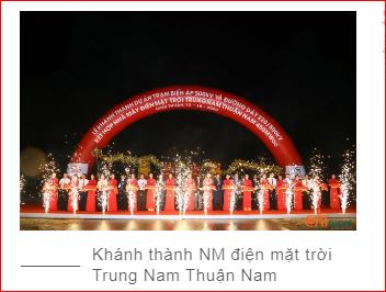 Solar energy inauguration ceremony