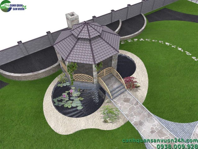 Koi fish bond designing and construction service