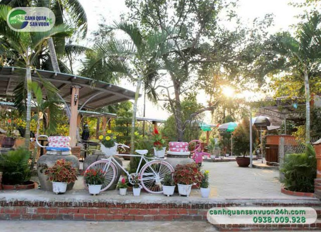 Construction service for garden coffee shop