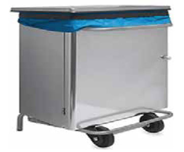 Industrial trash bin